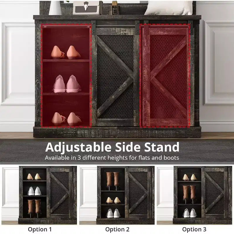 White Hall Tree with 7 Hooks, Shoe Cubbies, 3 Drawers & Dual Mirrors – Entryway Bench Organizer