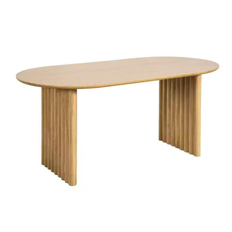 67" Oval Wood Dining Table for 4-6 – Farmhouse Modern Kitchen & Dining Room Table