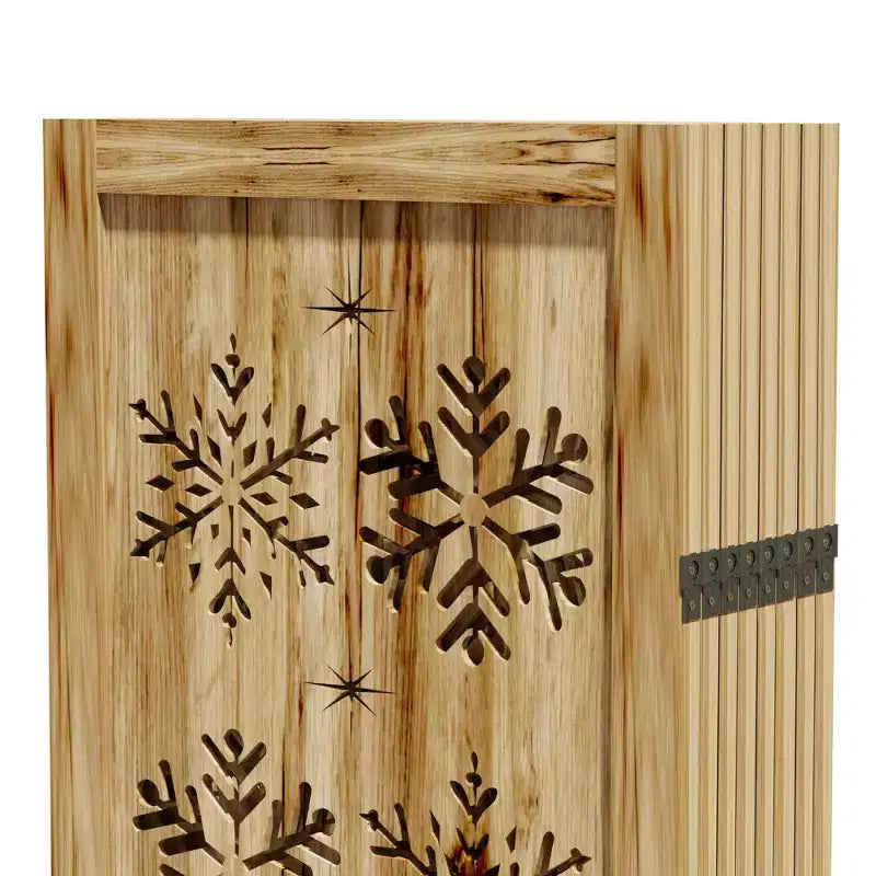 8-teiliger Holz-Raumteiler, 127 x 67 Zoll faltbarer Sichtschutz – freistehende Innenraumtrennung, braun  
