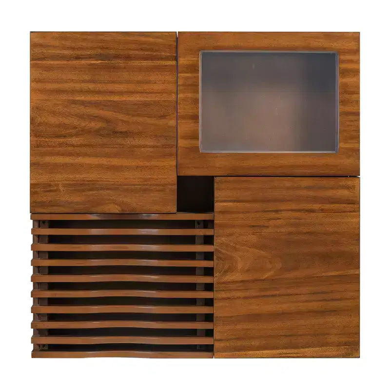 Quadratischer Couchtisch mit Schubladen und gehärtetem Glasdisplay – Aufbewahrungs-Couchtisch für Wohnzimmer  