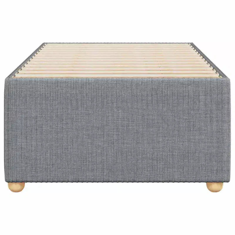 Light Grey Upholstered Twin XL Bed Frame – Fabric Platform Bed with Wood Frame for Bedroom and Guest Room