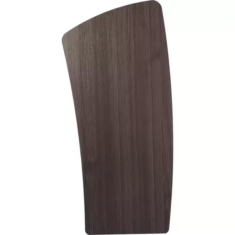 Vortrags-Pult mit zwei Regalen und leicht rollbaren Rollen – moderner Laminat-Präsentationsständer, Ribbonwood  